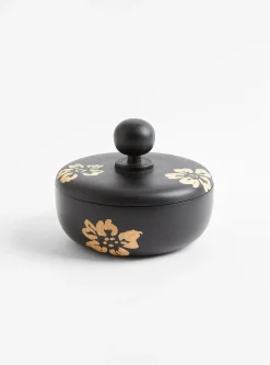 Ebony S Floral Bowl - Round Knob<Small Goods Design Sale