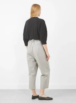 Elastic Dropped Crotch Trouser Grey<7115 by Szeki Online