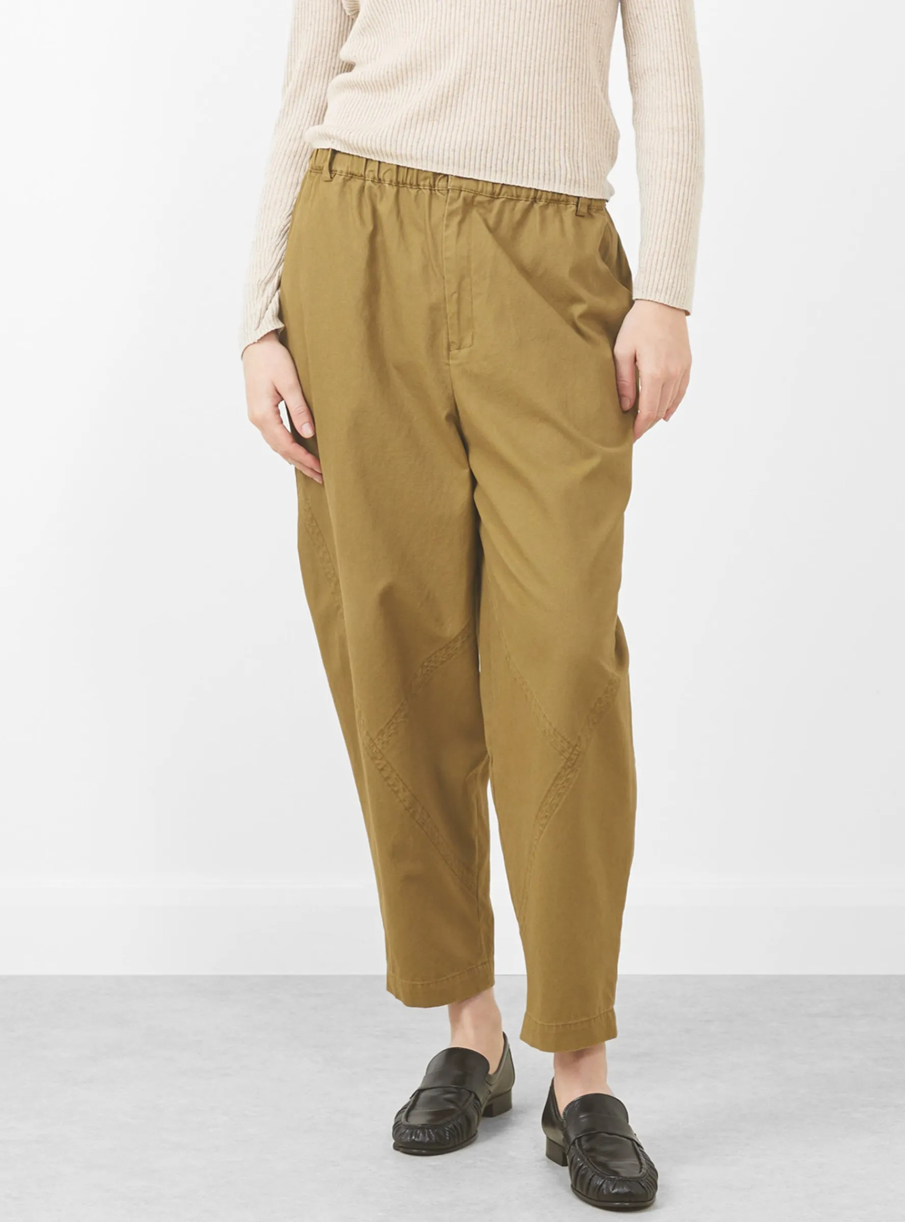 Elastic Latern Trousers, Faded Caramel<7115 by Szeki Online