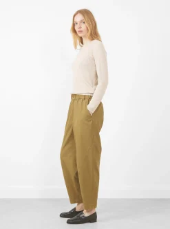 Elastic Latern Trousers, Faded Caramel<7115 by Szeki Online
