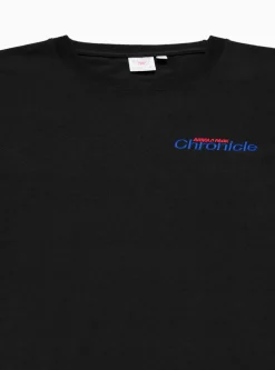 Embroidered Chronicle T-shirt Black<Garbstore Fashion