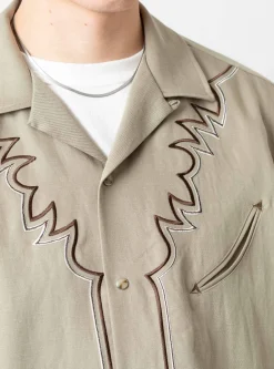 Embroidered Western Shirt Beige<TOGA VIRILIS Online