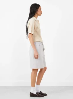 Emeric Shorts Gris Clair and Ecru<Soeur Sale