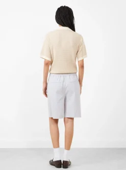Emeric Shorts Gris Clair and Ecru<Soeur Sale