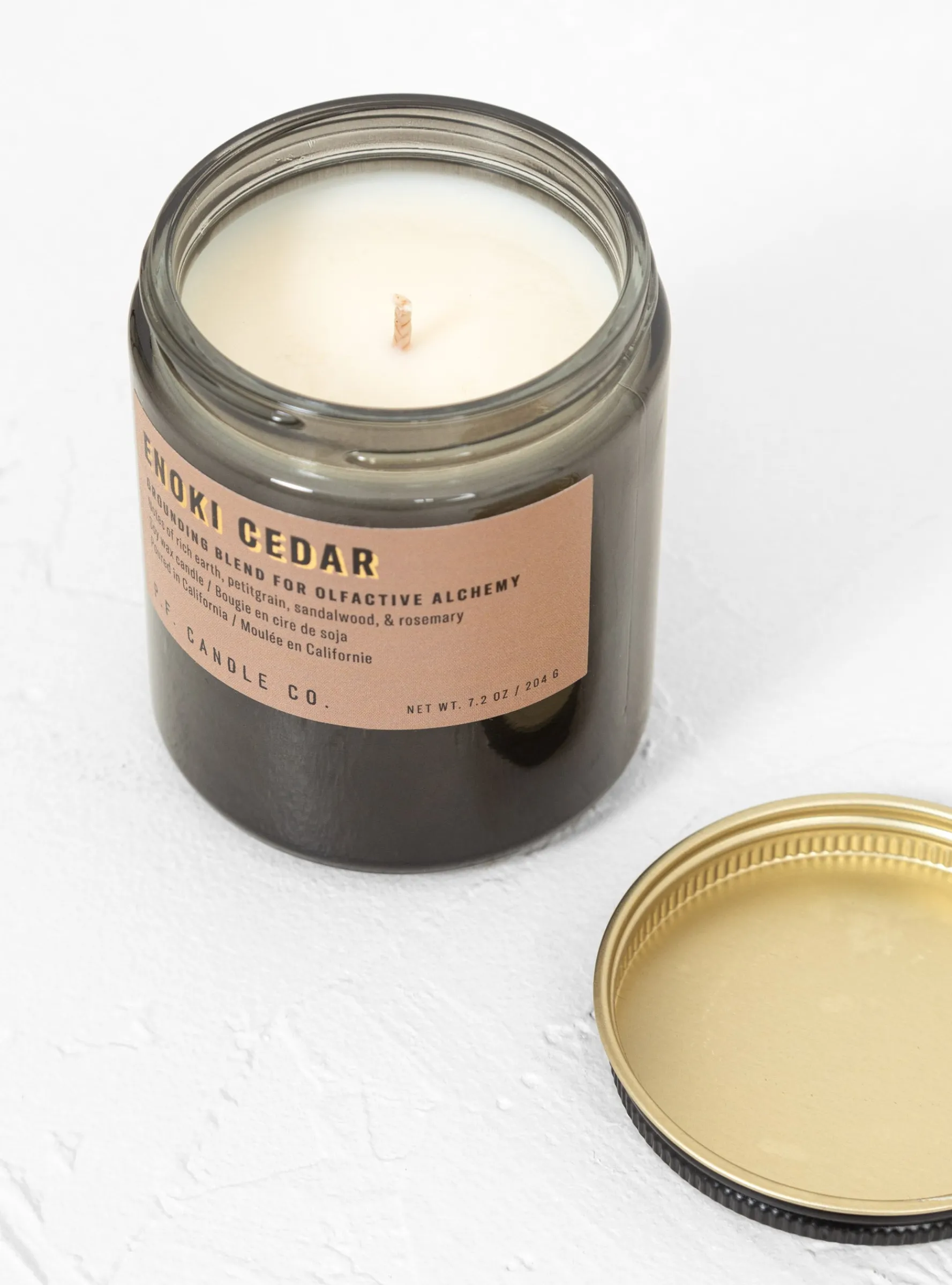 Enoki Cedar Candle<P.F. Candle Co. Best