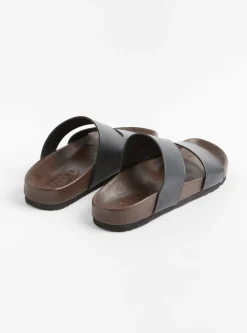 Eros Leather Sandals Noir<Soeur New