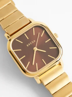 Esther Watch Gold and Brown<BREDA Hot