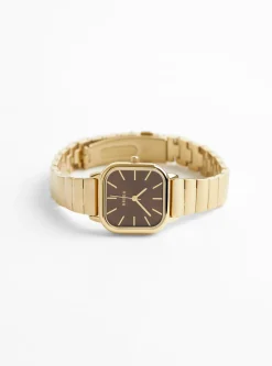 Esther Watch Gold and Brown<BREDA Hot