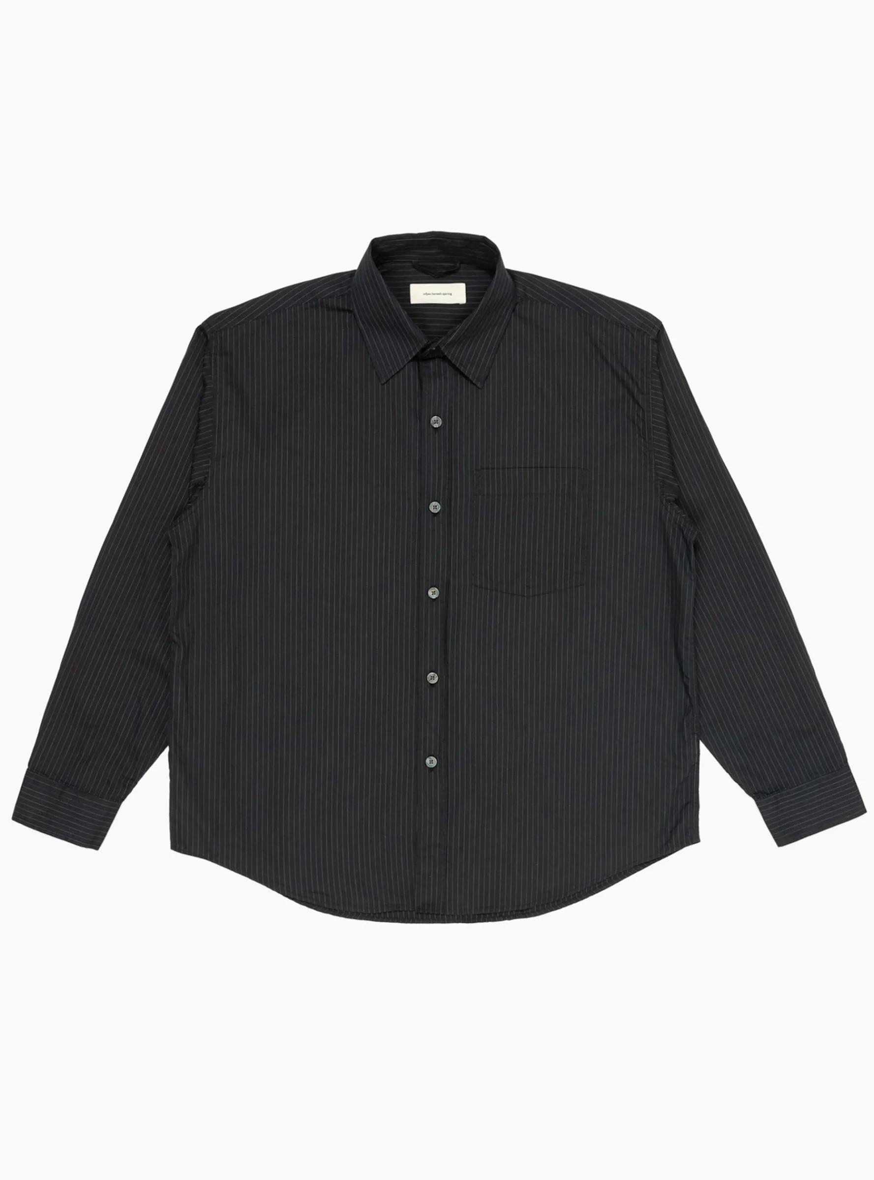 Executive Shirt Black Pinstripe<mfpen Discount