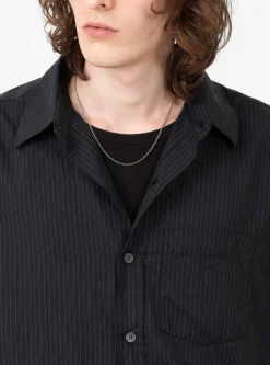 Executive Shirt Black Pinstripe<mfpen Discount