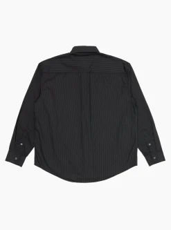 Executive Shirt Black Pinstripe<mfpen Discount