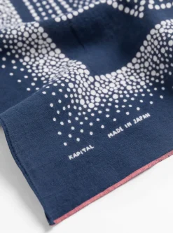 Fastcolour Selvedge Bandana Navy Magpie Embroidery<Kapital Hot