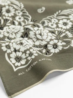Fastcolour Selvedge Garden Patchwork Bandana Khaki<Kapital Best