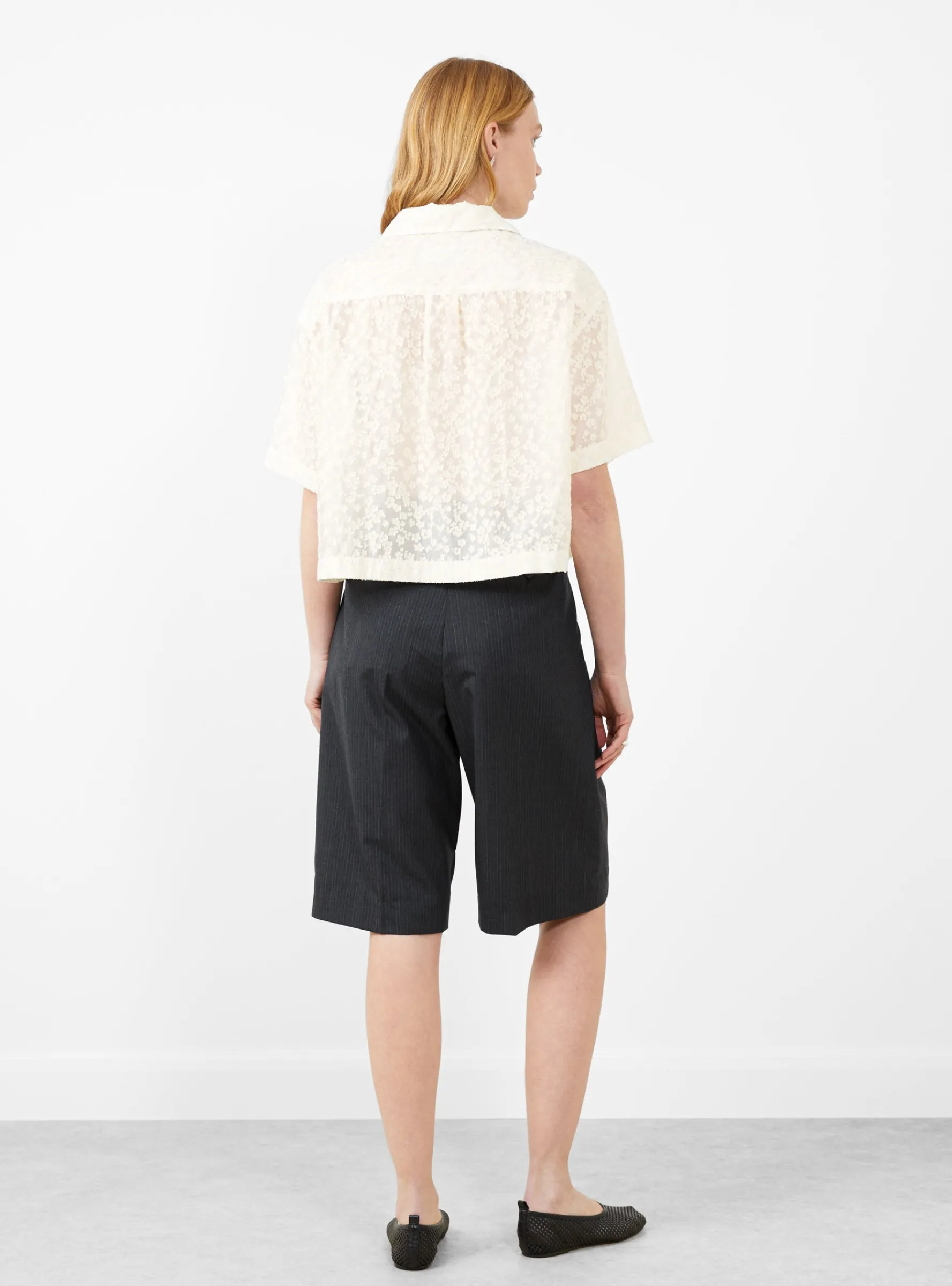 Favourite Shorts Dark Grey Pinstripe<mfpen Online