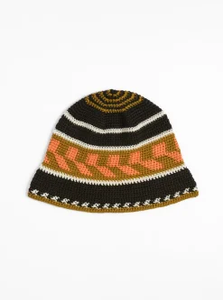 Fine Hand Knit Hat Brown Mix<Sublime Discount