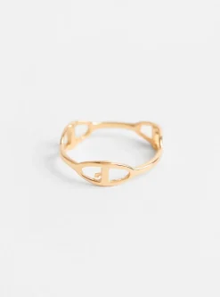 Fine Links Ring Gold Plated Brass<Helena Rohner Discount