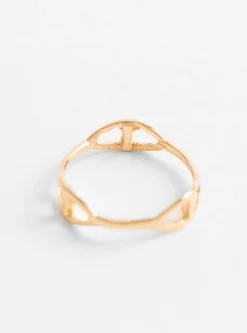 Fine Links Ring Gold Plated Brass<Helena Rohner Discount