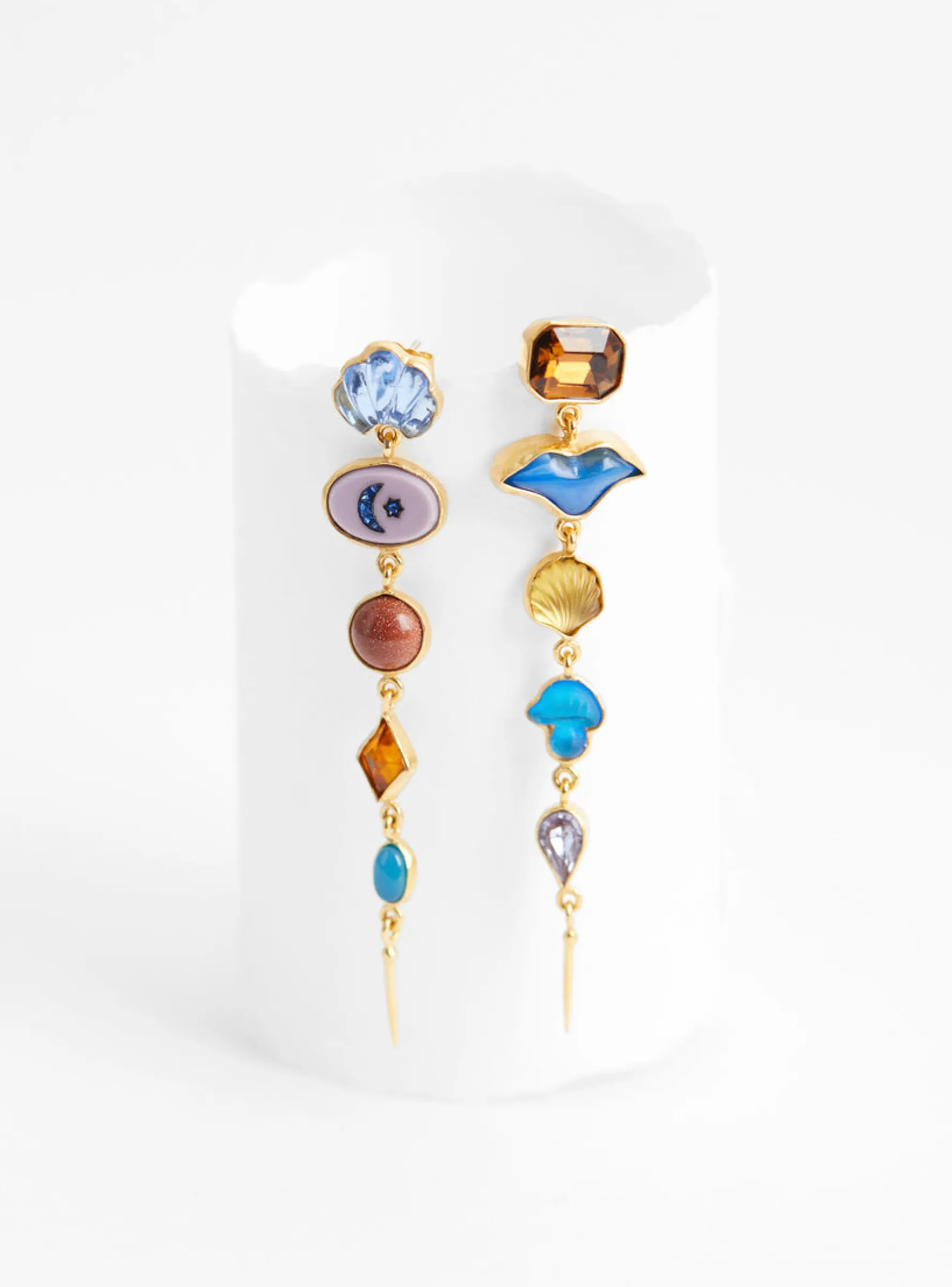 Five Charm Victorian Drop Earrings Multi<Grainne Morton Hot
