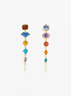 Five Charm Victorian Drop Earrings Multi<Grainne Morton Hot