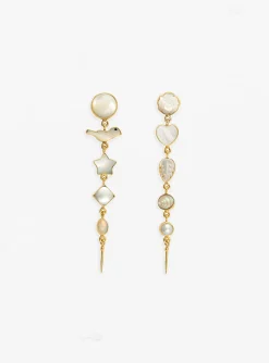 Five Charm With Victorian Drop Earrings White<Grainne Morton Best