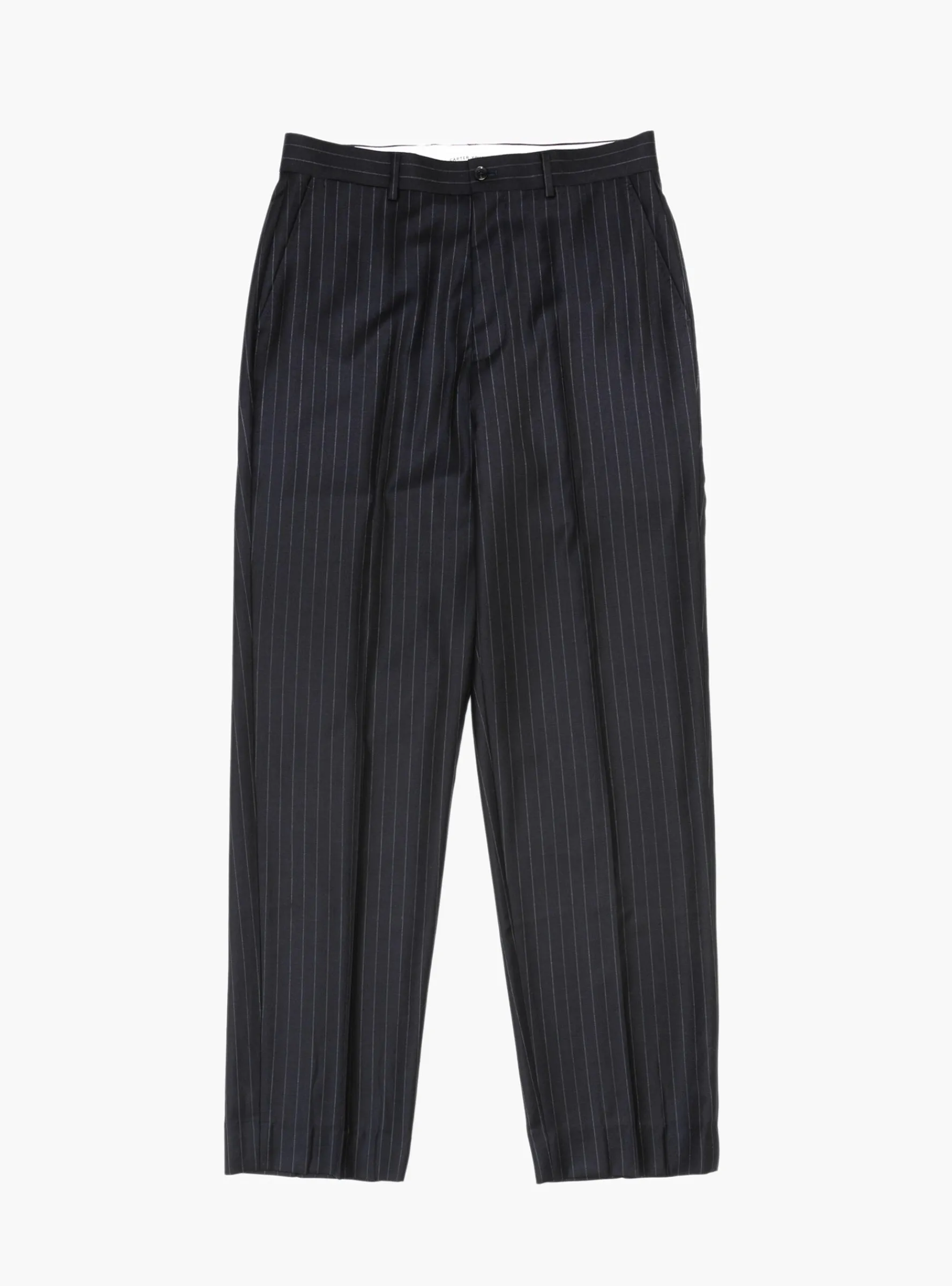 Flat Front Trouser Navy Pinstripe<Carter Young New