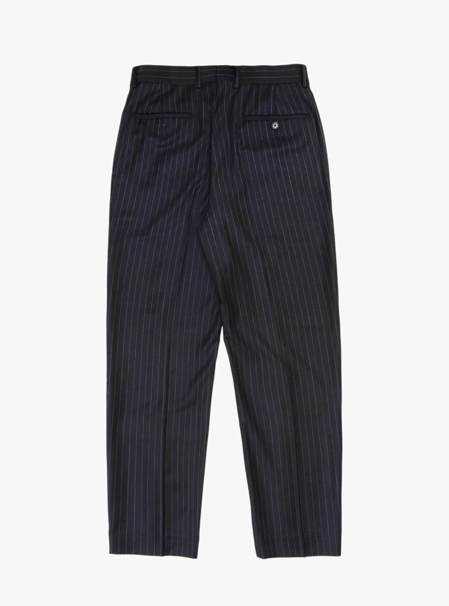 Flat Front Trouser Navy Pinstripe<Carter Young New