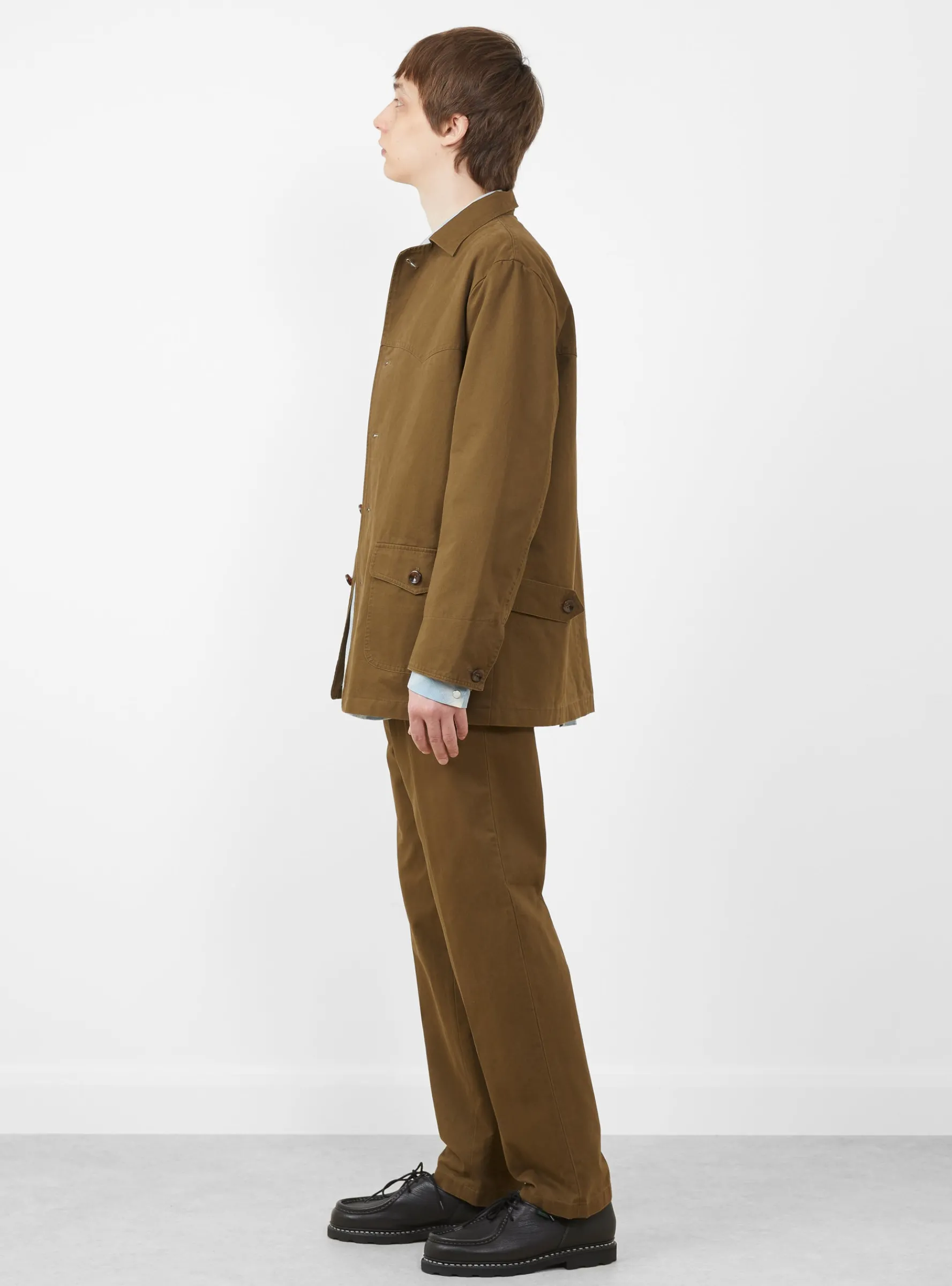 Flat Front Trouser Wood<Carter Young Discount