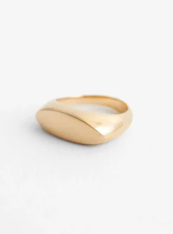 Flat Oval Ring Gold Plated<Helena Rohner Outlet