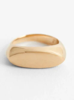 Flat Oval Ring Gold Plated<Helena Rohner Outlet