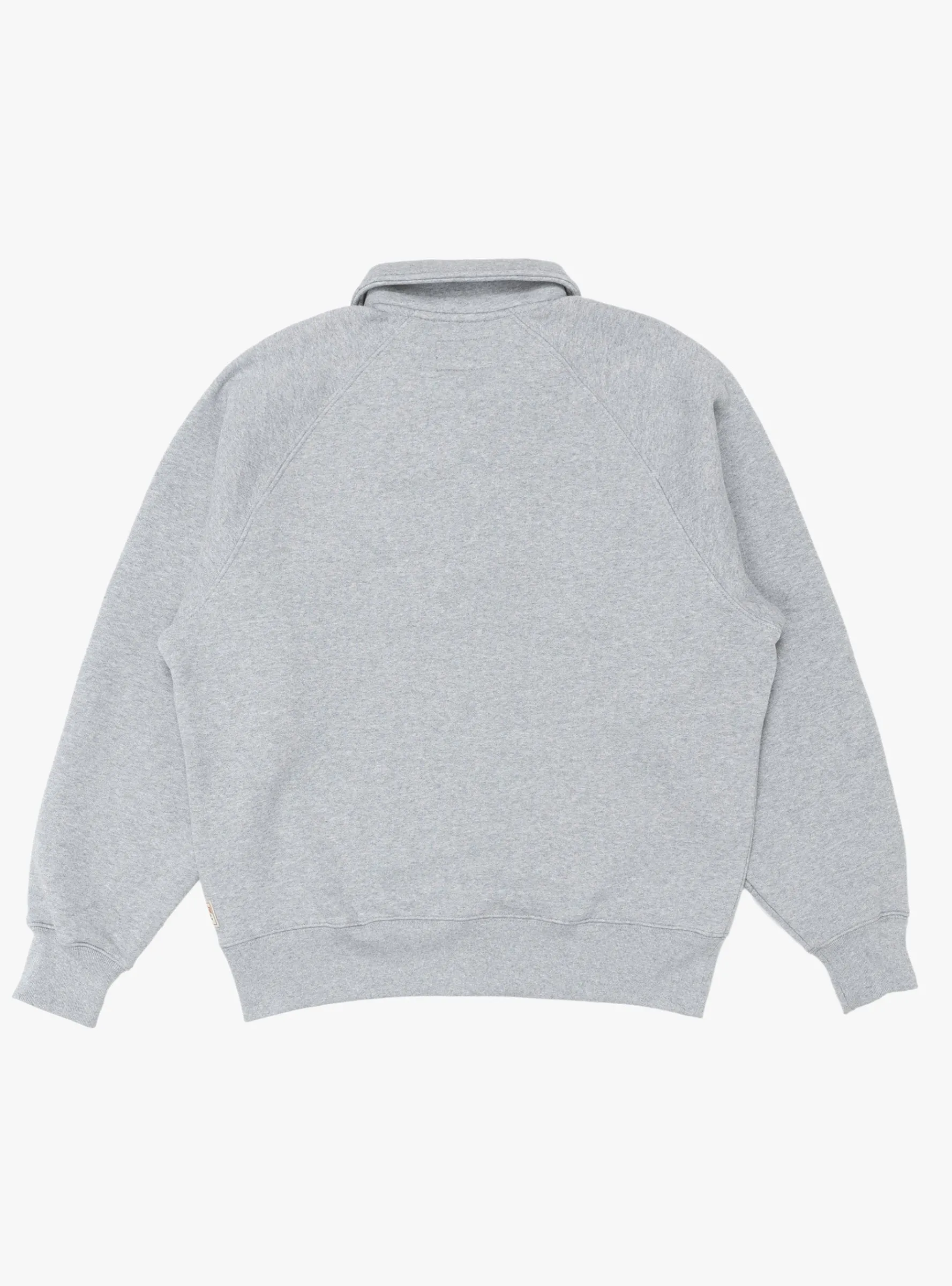 Fleece Raglan Zip Mock Grey Heather<Stüssy Clearance
