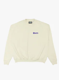 Floppy Disk Logo Crewneck Antique White<Arnold Park Studios Best