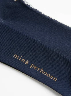 Floraleaf Socks Navy<Minä Perhonen Clearance