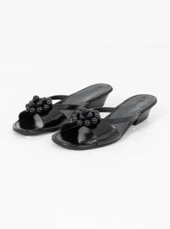 Flora Slip On Sandal Black<About Arianne Clearance