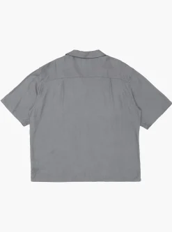 Flower Hand Embroidery Shirt Gray<NOMARHYTHM TEXTILE Outlet