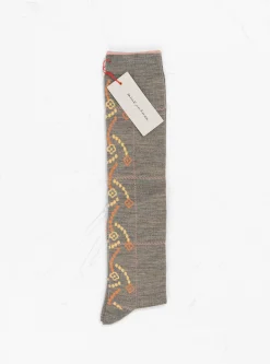 Flower Leap Socks Grey<Minä Perhonen Hot