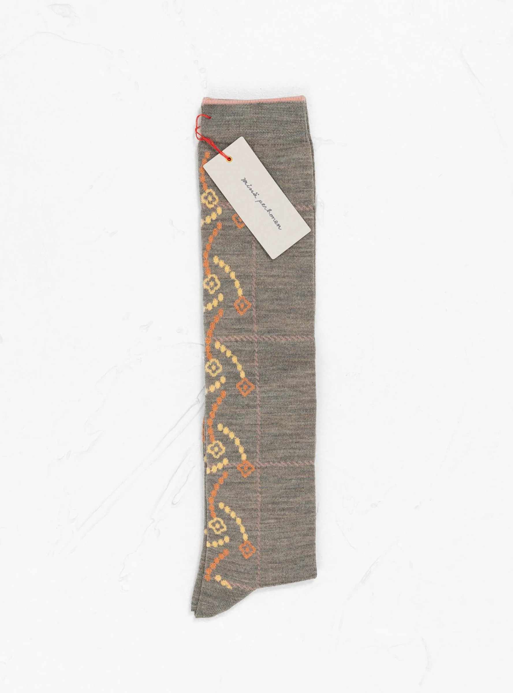 Flower Leap Socks Grey<Minä Perhonen Hot