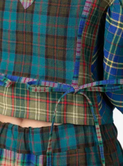 Folk Top Checkered Mix<Anntian Best