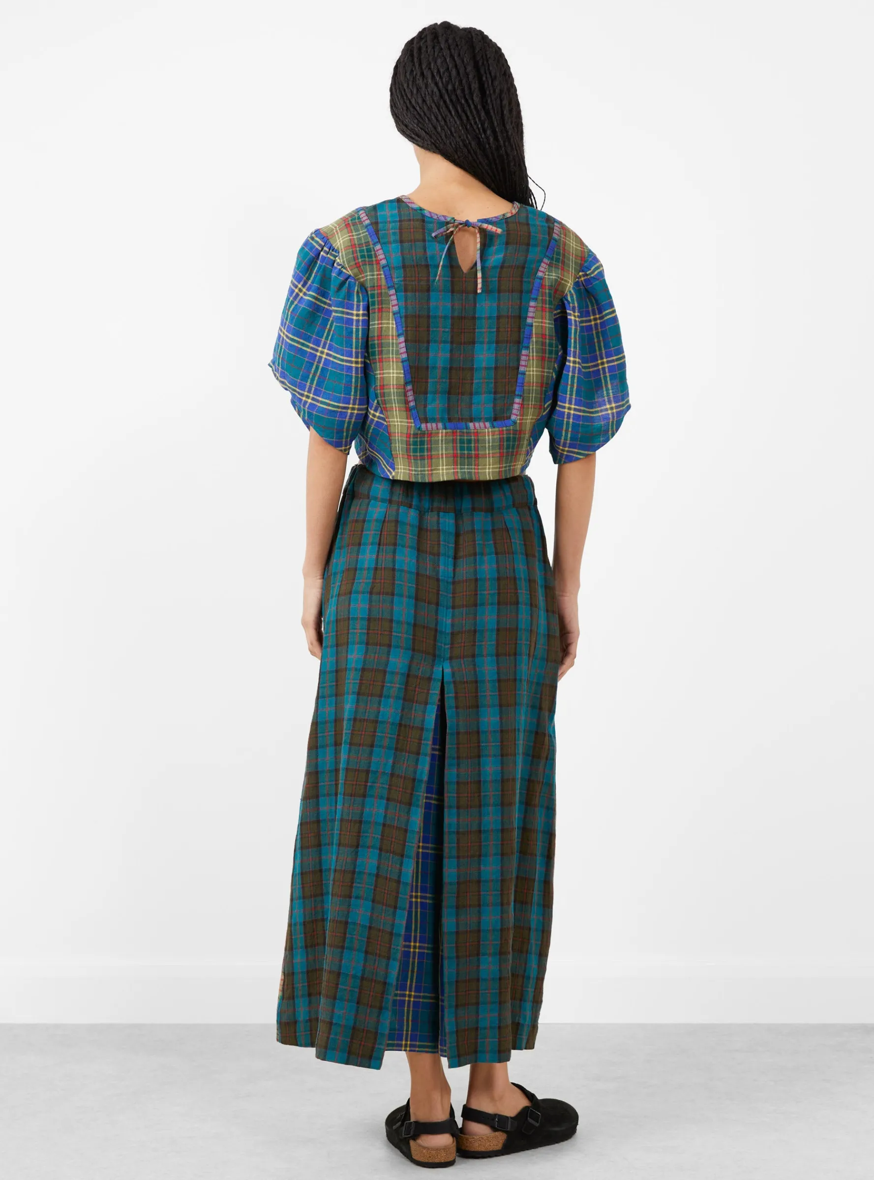 Folk Top Checkered Mix<Anntian Best