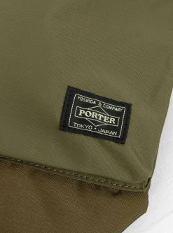 FORCE Vertical Shoulder Bag Olive Drab<Porter Yoshida & Co. Discount