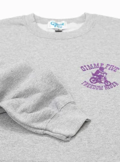 Freedom Rider Sweatshirt Grey<Gimme Five Sale