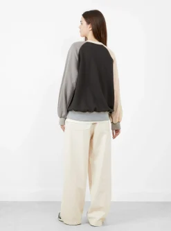 French Terry Crazy Pullover Beige<BEAMS BOY Hot