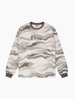 Frequency Long Sleeve T-shirt Grey<Dime Sale