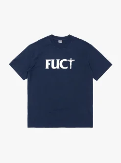 Crossed Tee Blue<FUCT Fashion