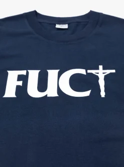 Crossed Tee Blue<FUCT Fashion