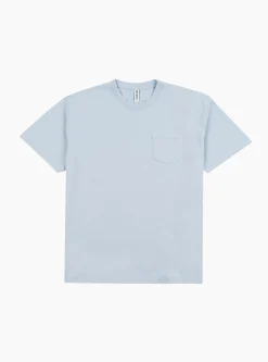Fuming Pocket T-Shirt Ice Blue<Reception Discount