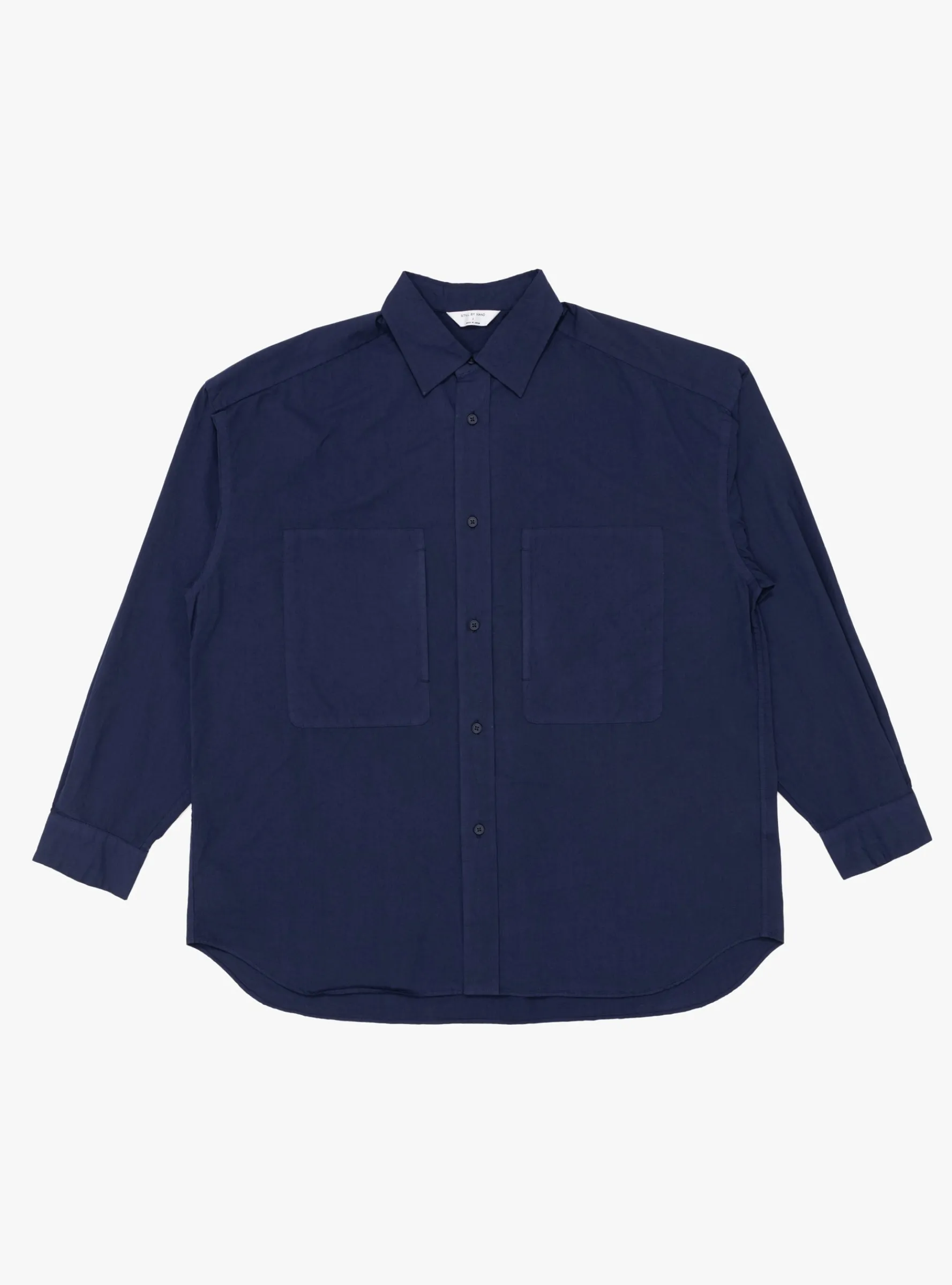 Garment-Dye Over Shirt Deep Blue<Still By Hand Online