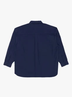 Garment-Dye Over Shirt Deep Blue<Still By Hand Online