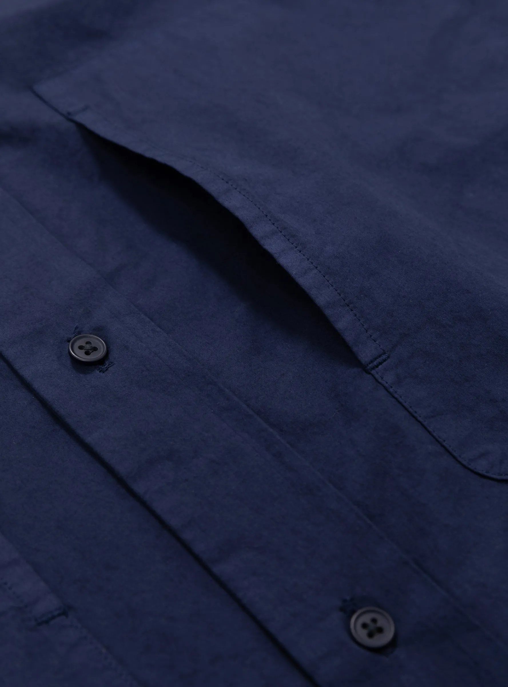 Garment-Dye Over Shirt Deep Blue<Still By Hand Online