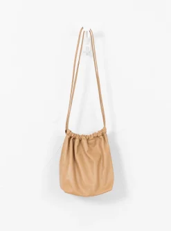 Gathered Square Bucket Bag Tan<Modern Weaving Discount