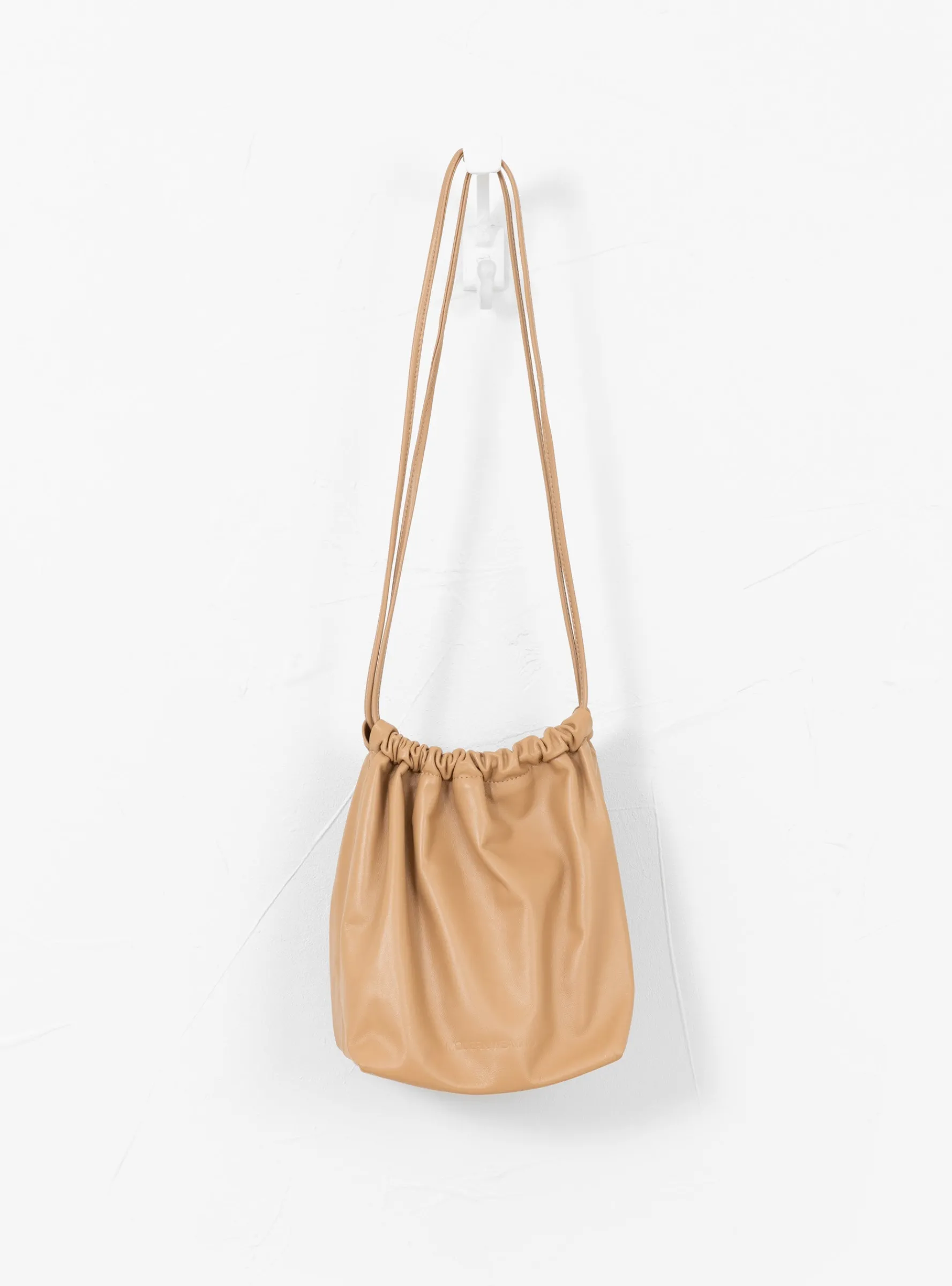 Gathered Square Bucket Bag Tan<Modern Weaving Discount